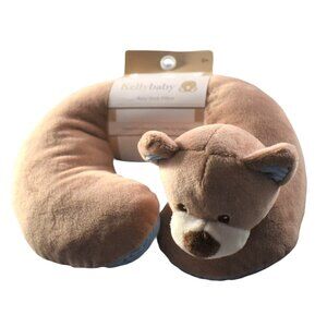 Collectible Kelly Baby Brown Bear Small Neck Pillow With Plush Backing NWT